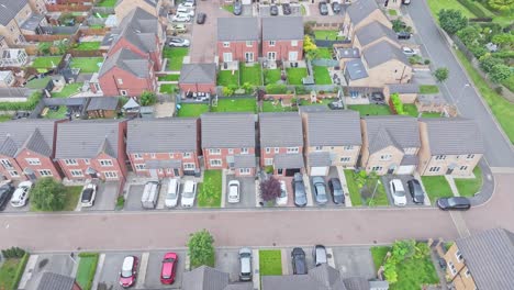 aerial view of a modern residential area