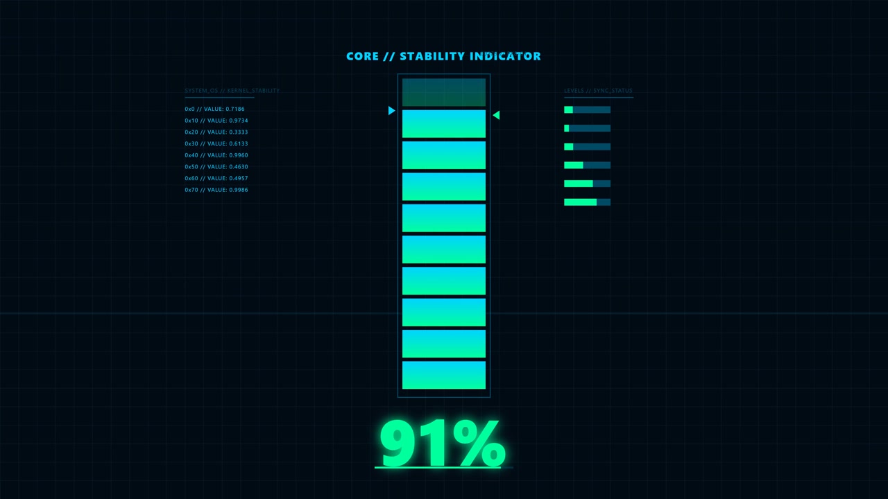 Digital Core Stability Indicator HUD Interface