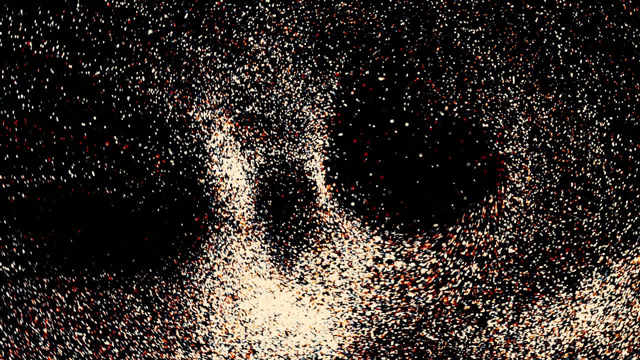 explosión abstracta de partículas