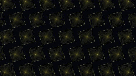 Zigzag-rectangles-and-checkerboard-squares-black-and-gold-pattern