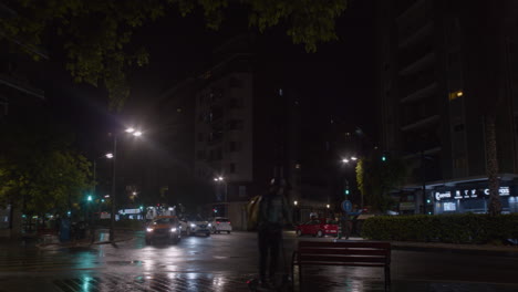 calles de la ciudad por la noche