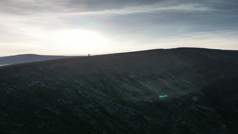 Aerial-drone-shot-of-the-Mount-Bromo-volcano-in-Java,-Indonsia