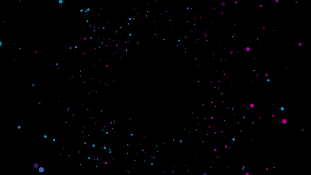 Disco Particles Background with Lights. Neon Particles