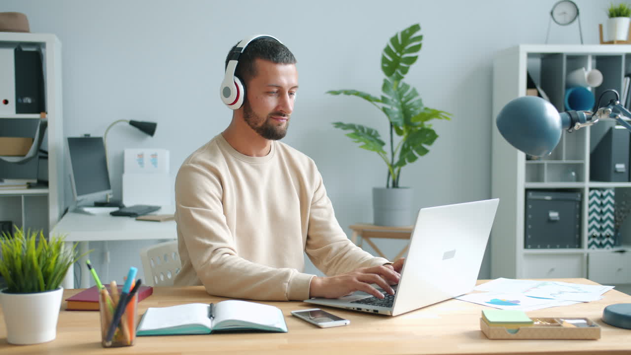 Man Working From Home