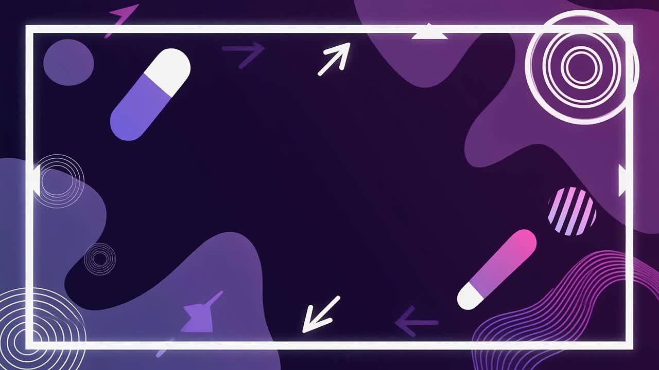 Abstract Animated Background with Geometric Shapes and Gradient Colors