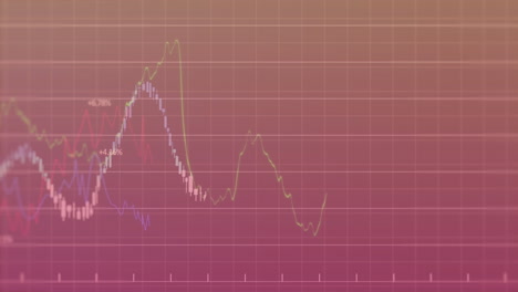 animación del procesamiento de datos sobre un fondo marrón