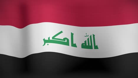 Animation-of-waving-flag-of-iraq