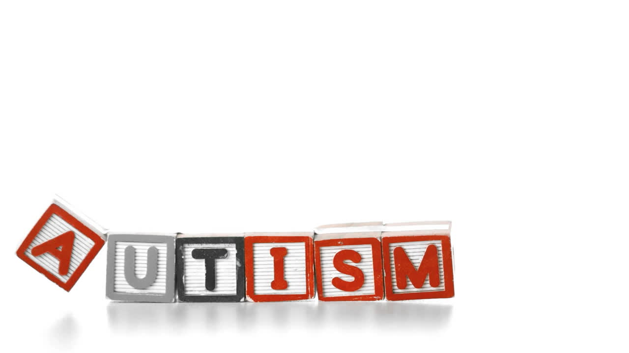 Blocks spelling autism falling down
