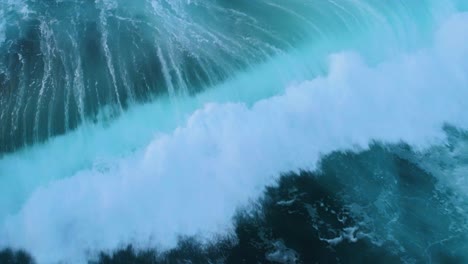 Aerial-Drone-Top-Down-View-of-Kauai-Hawaii-Napali-Coast-Ocean-Abstract