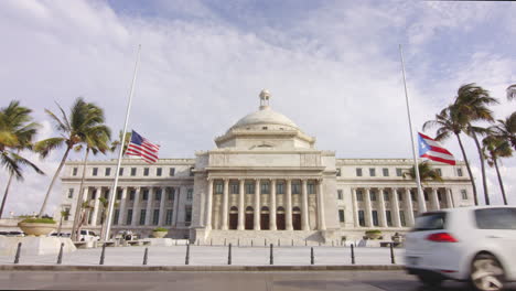 vista estática del edificio del gobierno del capitolio de puerto rico en san juan