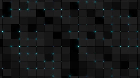 grid pattern with blue dots creating a luminous effect