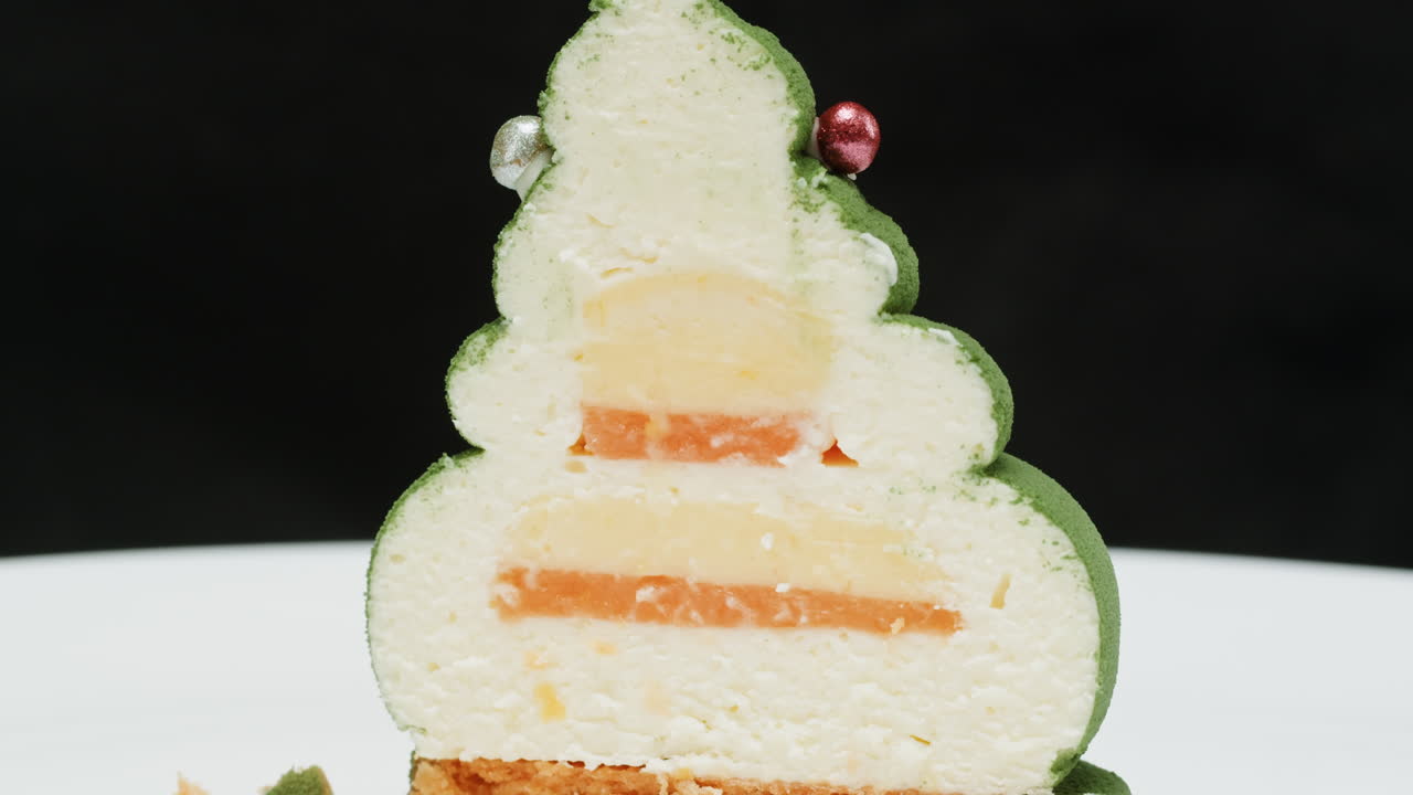 Christmas Tree Shaped Mousse Cake
