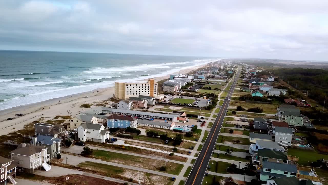 노스 캐롤라이나의 외부 은행, nags head north carolina aerial, nags head north carolina