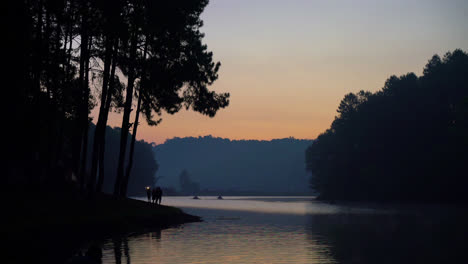 Sonnenaufgang-Am-Morgen-In-Pang-Oung,-Mae-Hong-Son-Thailand