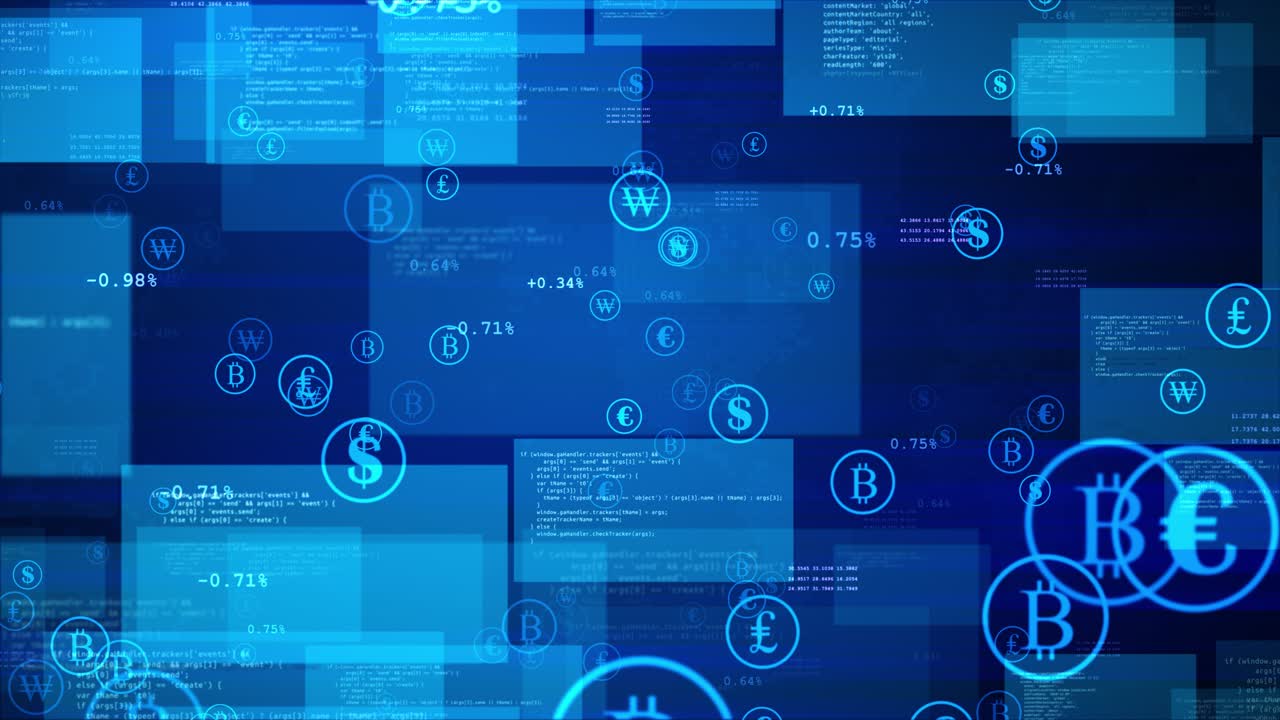 4k loop data analysis bar graphs and pie charts and other business data corporate technology