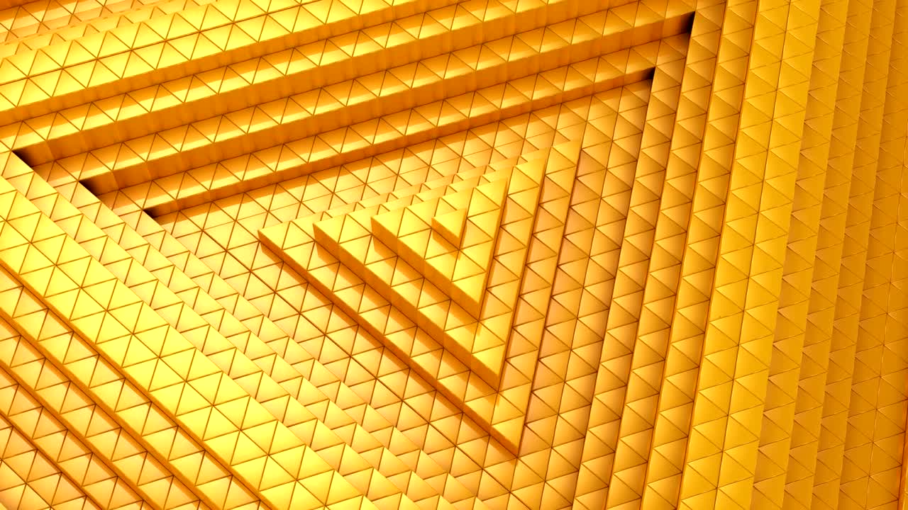 los triángulos formaron una onda