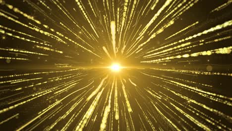 abstract golden particle explosion