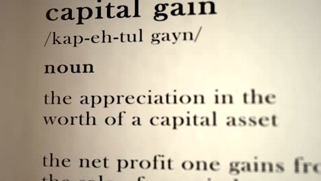 capital gain definition