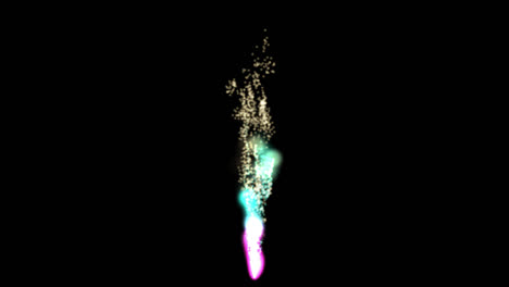 colorful vertical firework explosion animation