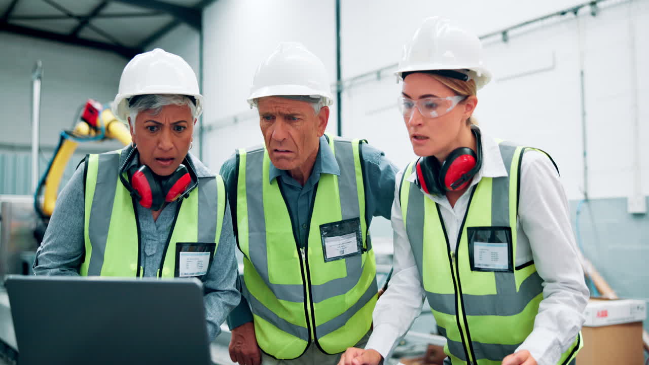 Factory Workers in Meeting