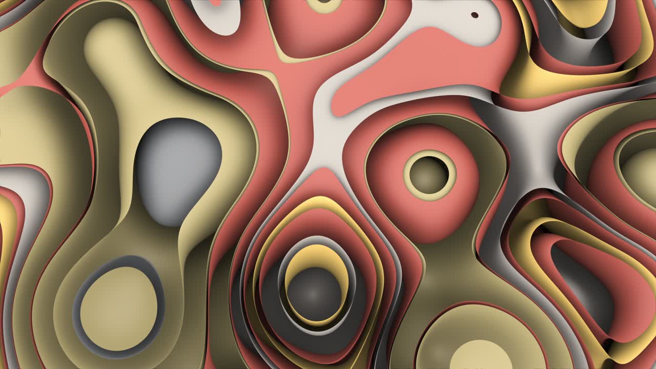 Abstract Colorful Wavy Background Loop