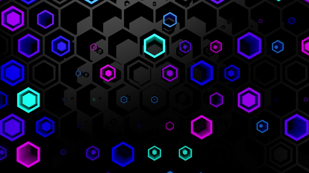 el fondo de los hexágonos