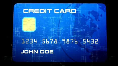 credit card security / hacking concept