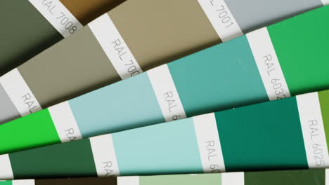 muestras de gráfico de colores ral