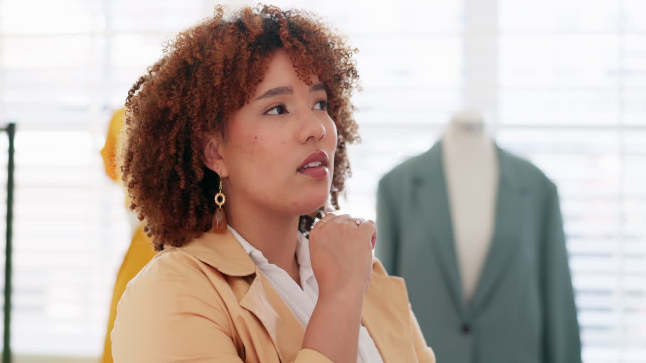 Fashion, clothes and woman designer at a boutique
