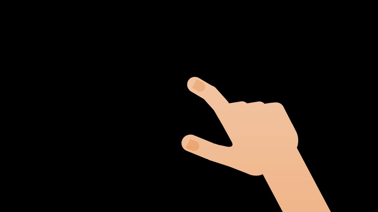 터치 스크린 제스처 - 알파 채널