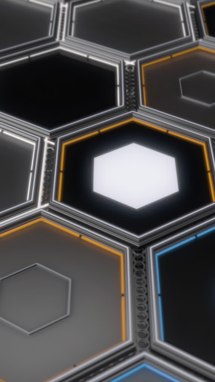 patrón de hexágono futurista abstracto