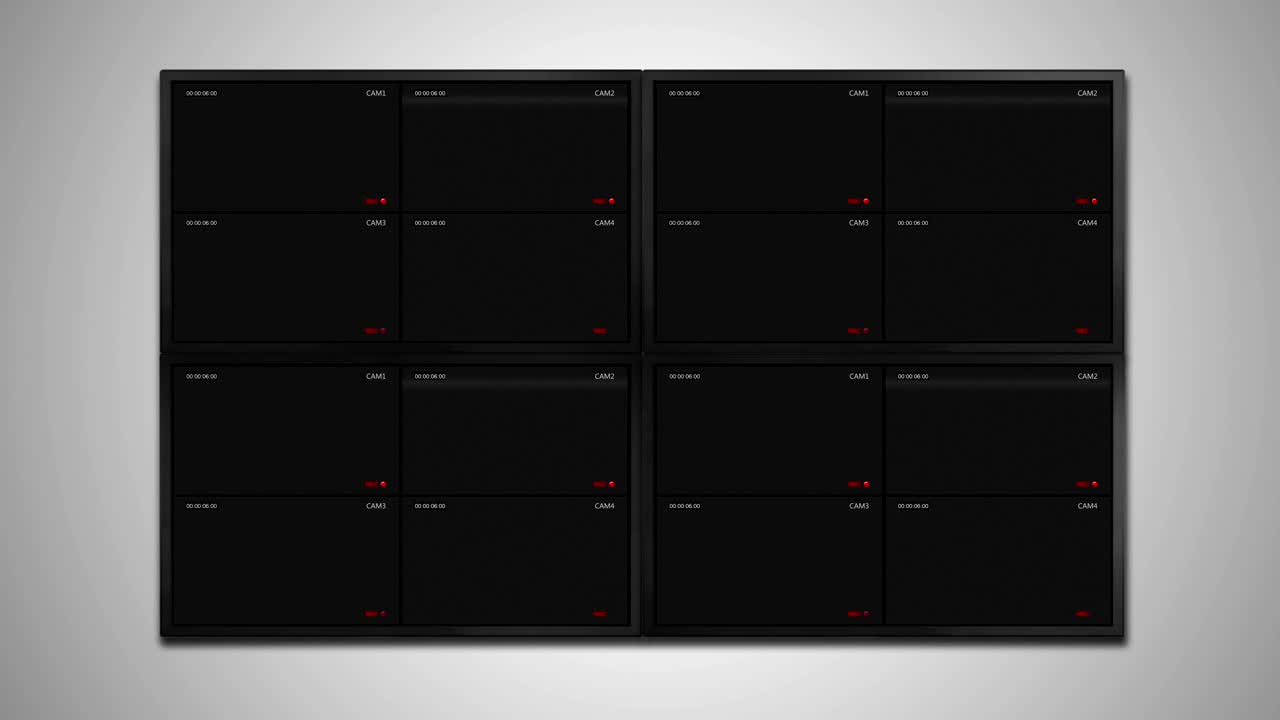 cctv monitor display of Closed circuit tv