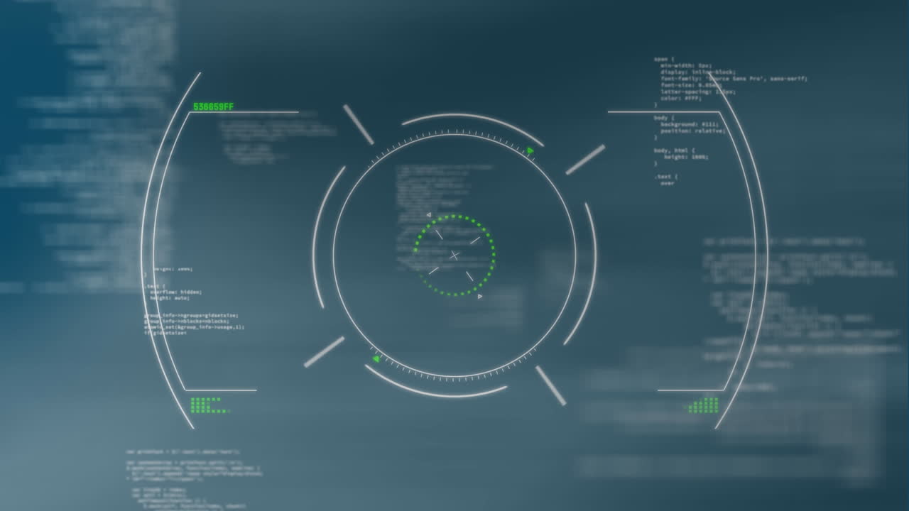 Animation of scope scanning, data processing and statistics