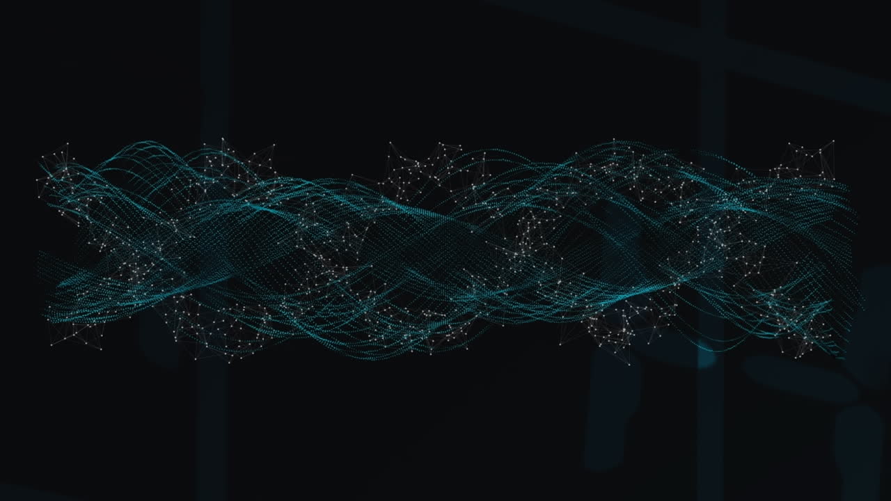 Animation of new years lines exploding over globe