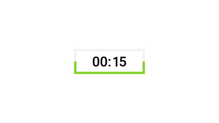 Thirty Second Countdown Timer with Progress Bar