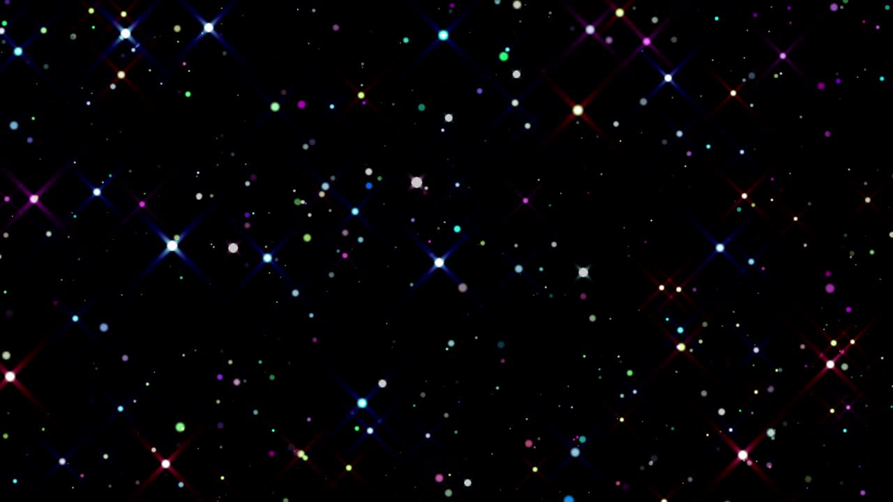 4k Glitter Particles. Looped Overlay