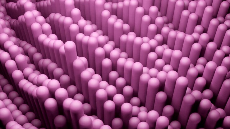 Abstract Pink Cylindrical Pattern