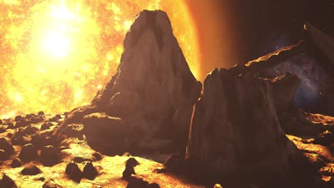 Paisaje de un planeta alienígena