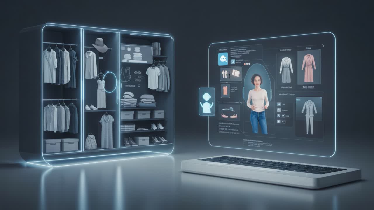 Innovative Smart Wardrobe System with Virtual Dressing Feature Enhances Fashion Experience and Closet Management for Effortless Outfit Selection and Personal Style Optimization