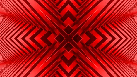 vídeo de bucle de fondo caleidoscópico rojo