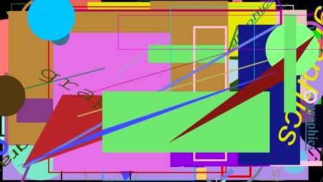 animación de formas gráficas aleatorias