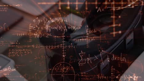 animation of mathematical equations over vr headset