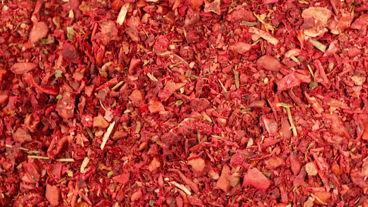 향신료, 건조한 허브, 고추,  뷰 회전, 중동 요리, 매운 요리를 요리하는 향신료. 아라비아 또는 모로코 음식.