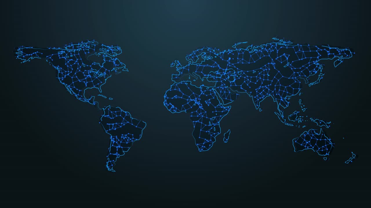 Digital globe global communication network technology global communication network concept plexus