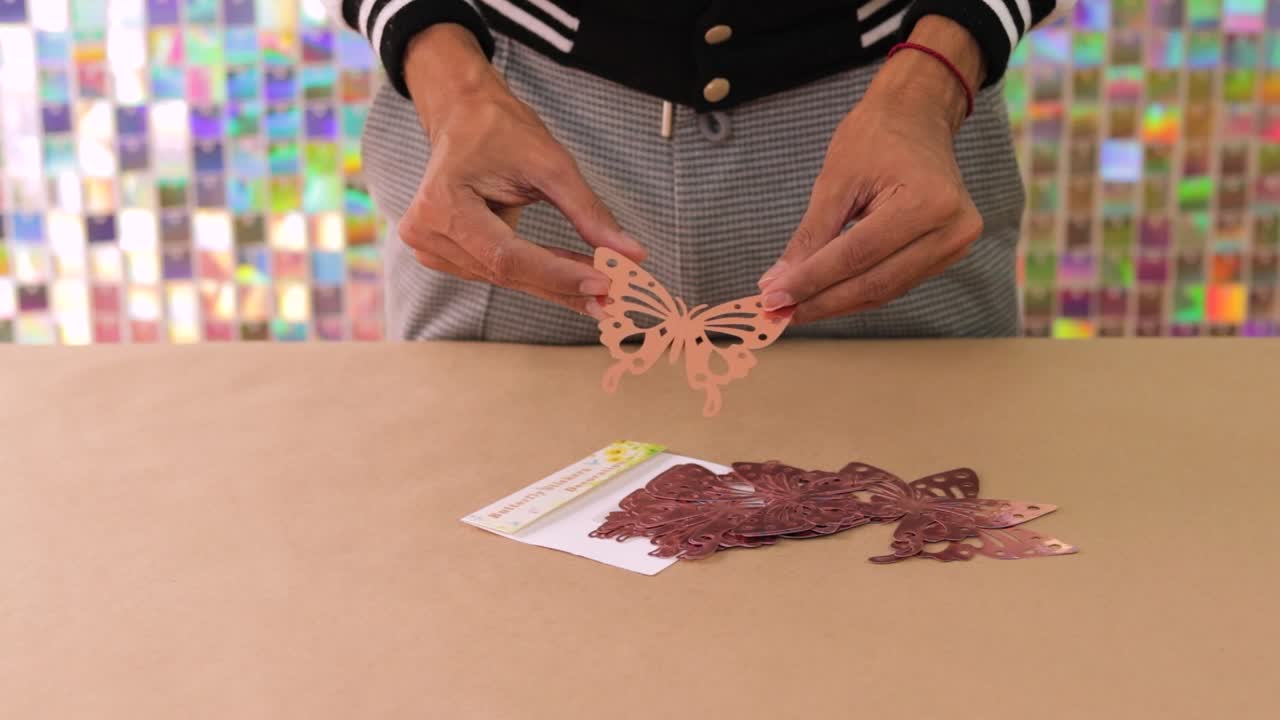 DIY Rose Gold Butterfly Decorations