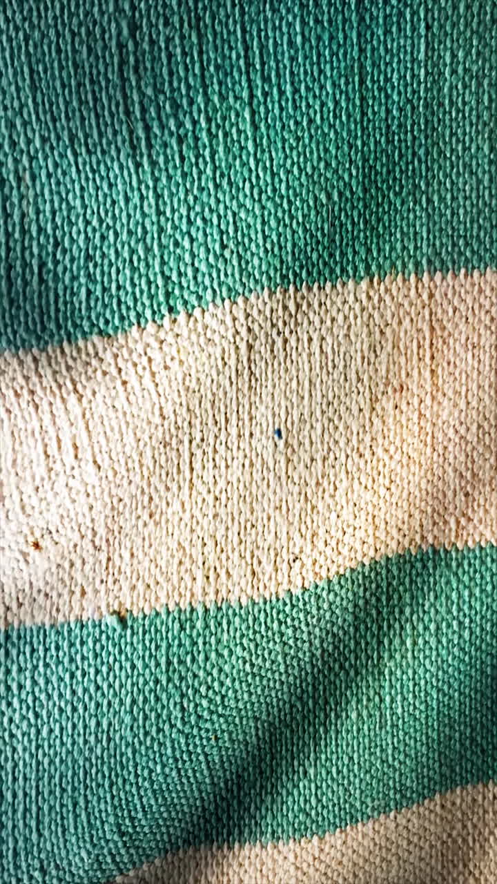 줄무 뜨개질 직물 질감