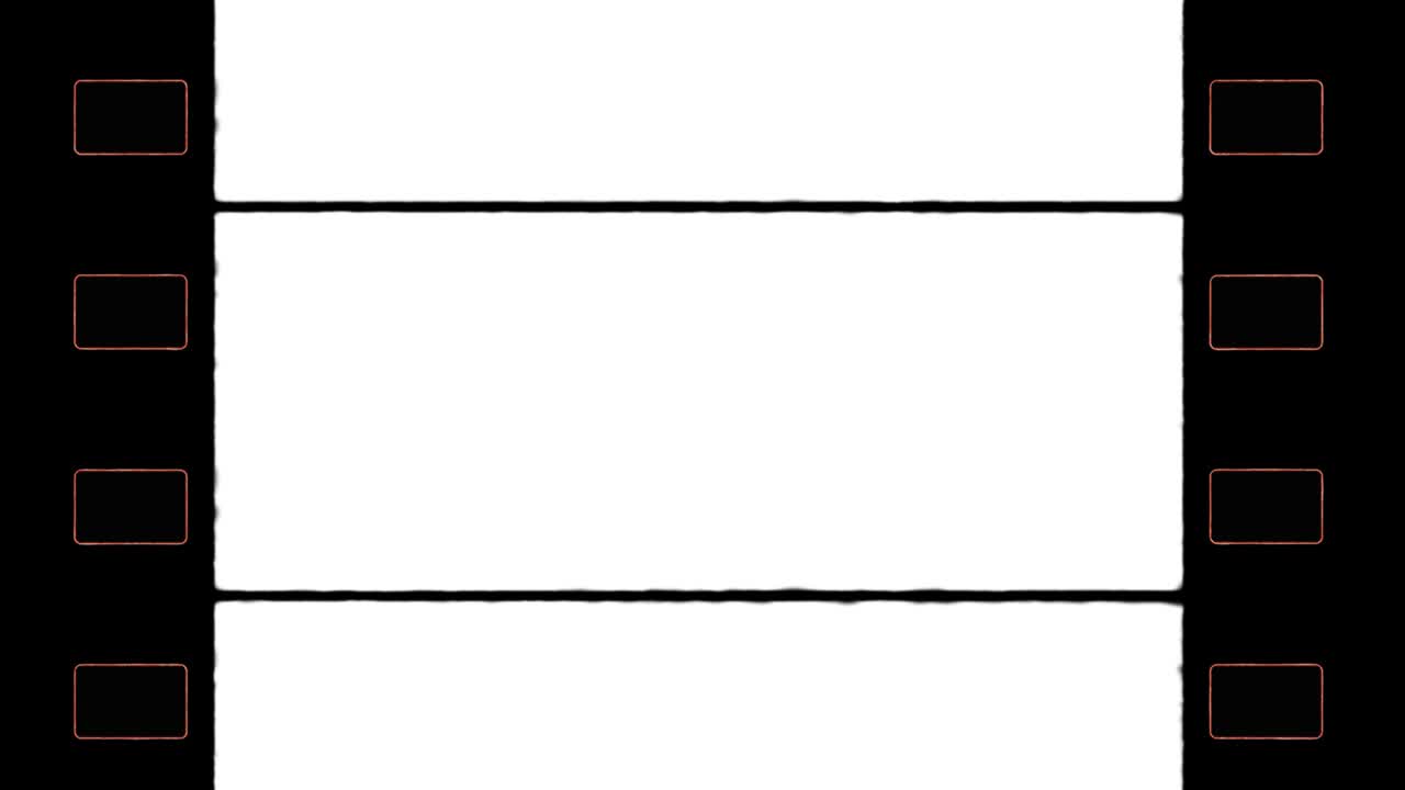 marco de película auténtico de 35 mm de 4k con agujero de engranaje