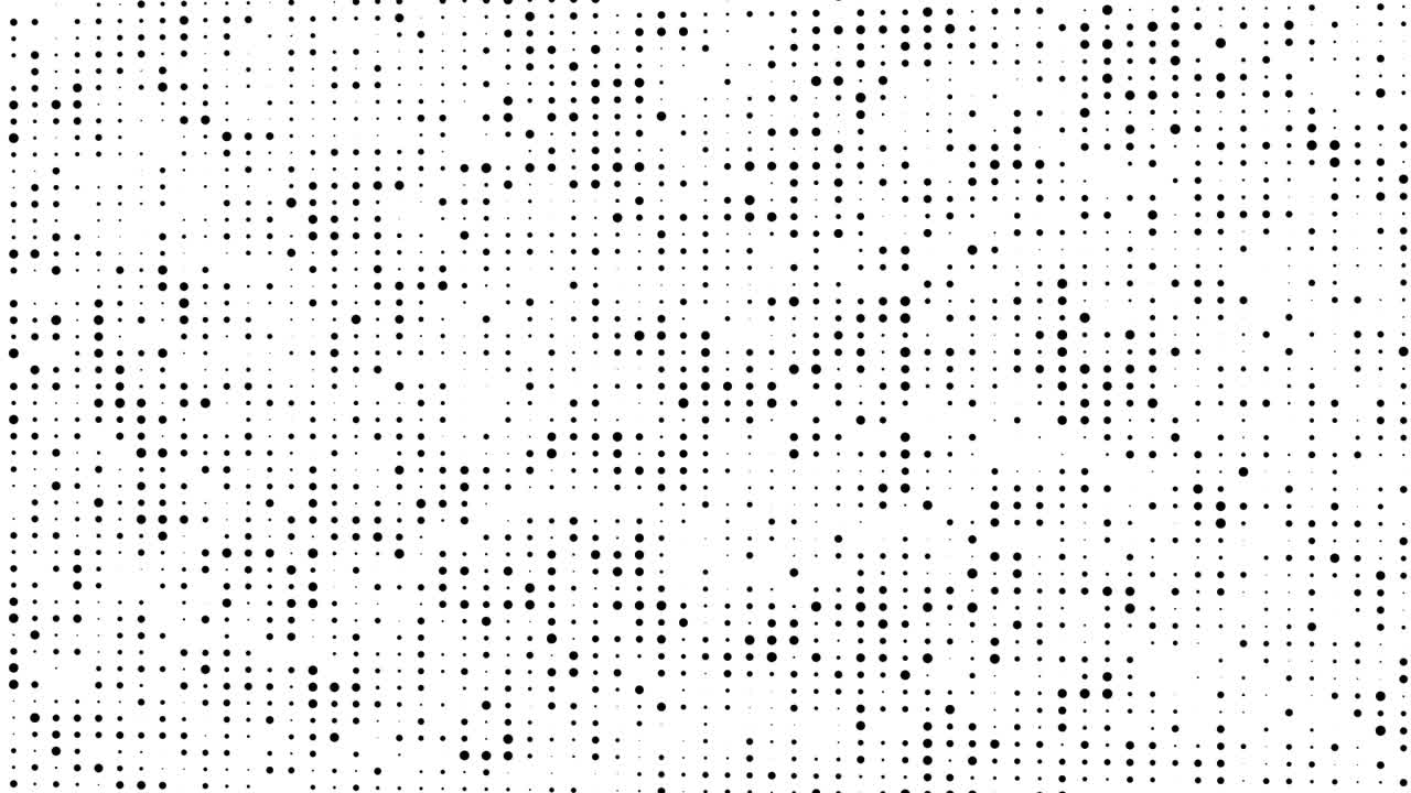 Digital halftone dots grid moving up, concept for digital technology background seamless loop.