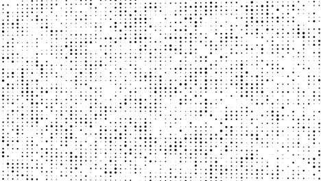cuadrícula de puntos de medio tono digital que se mueve hacia arriba, concepto para un bucle sin costuras de tecnología digital de fondo.