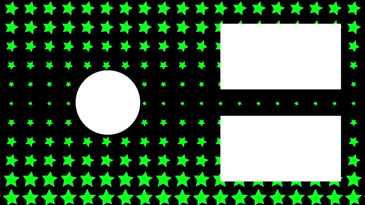 tarjeta de final de onda de estrella pantalla de final de gráficos de movimiento